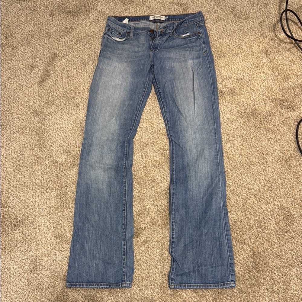 Abercrombie & Fitch Blue Straight Leg Jeans